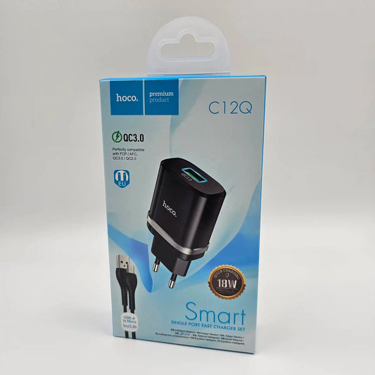 Cargador micro-usb 18W HOCO C12Q