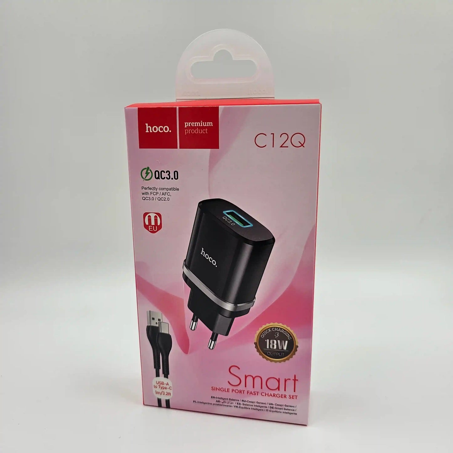 Cargador usb-c 18W HOCO C12Q