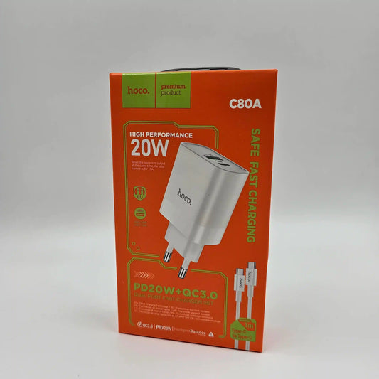Cargador usb-c 20W HOCO C80A
